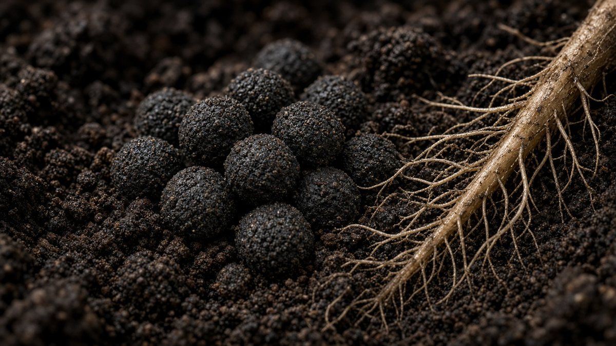 AR Mycobase granules on soil