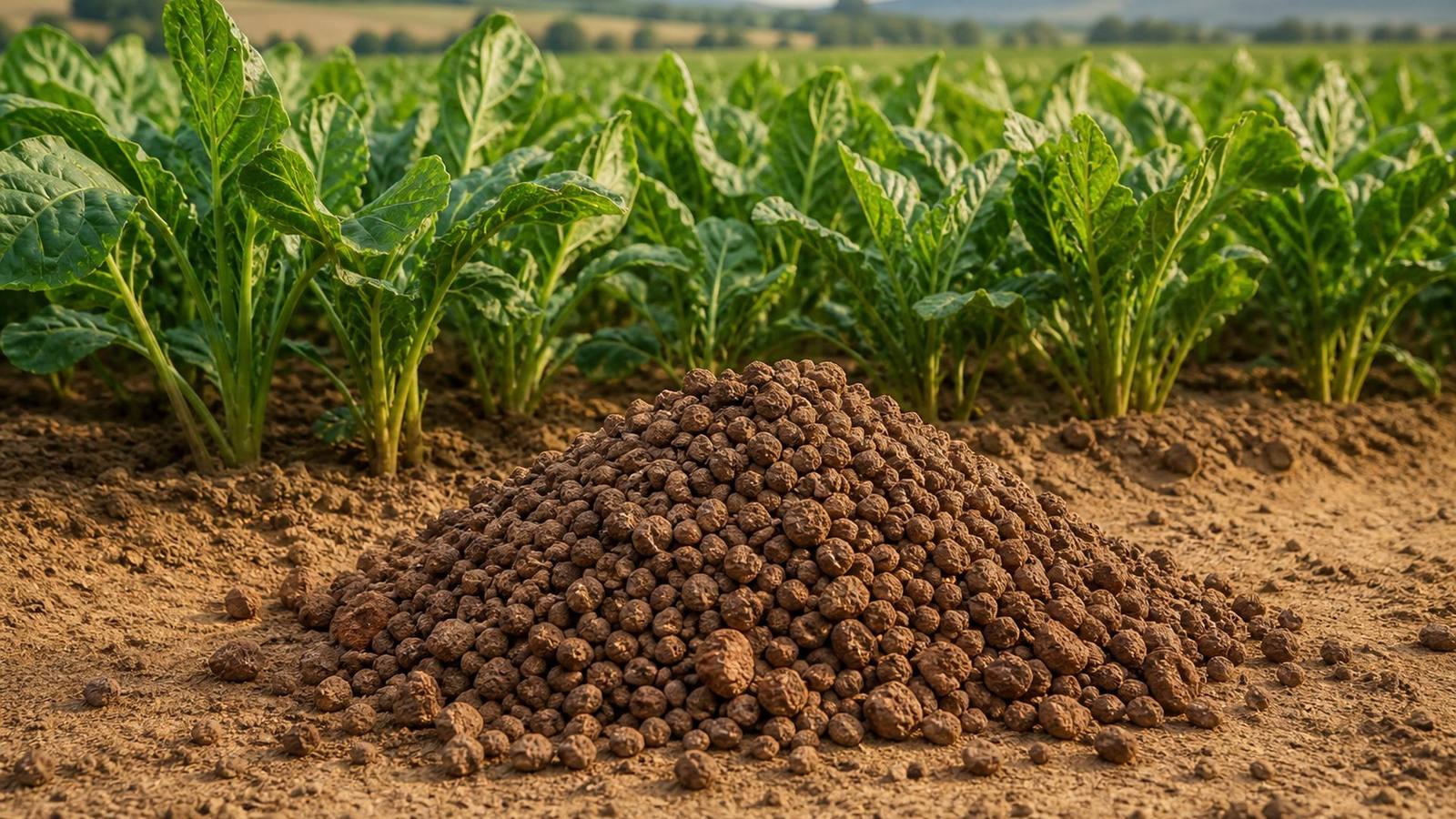 Roasted bentonite granules improving sandy agricultural soil